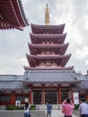 Sensoji Ã¦Âµâ¦Ã¨Ââ°Ã¥Â¯Âº Temple, Tokyo, Japan, Pagoda Royalty Free Stock Photo